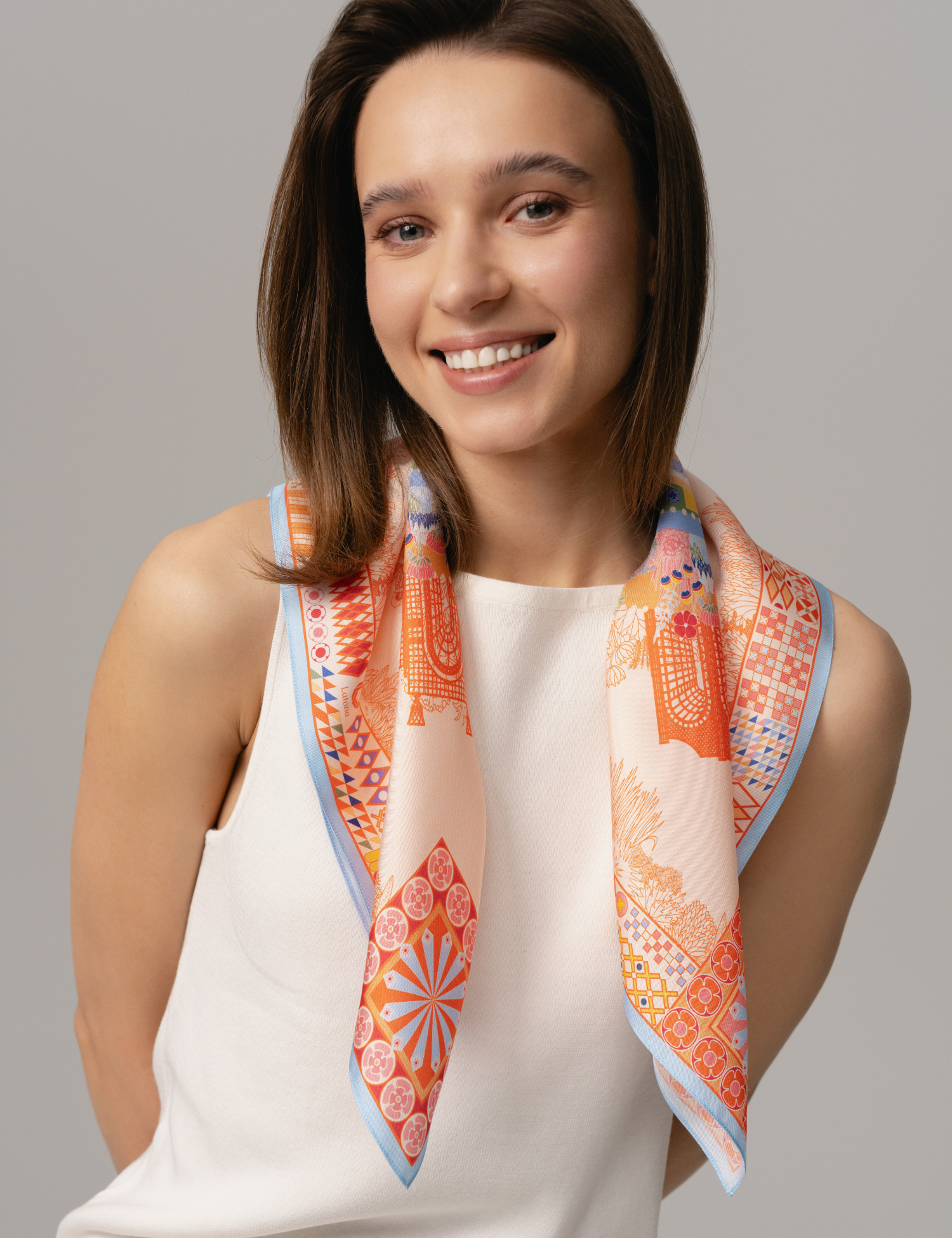 Картинка Шовкова хустина «Garden Orange»